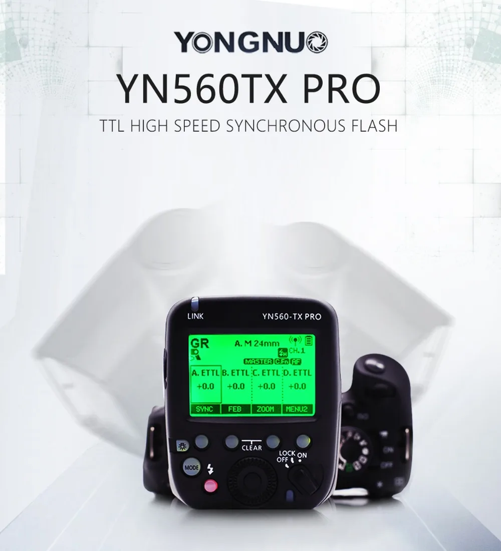 YONGNUO YN560-TX II YN560TX II YN560-TX Pro Беспроводная ручная Беспроводная вспышка триггера для YN200 YN560 IV для камера Canon EOS