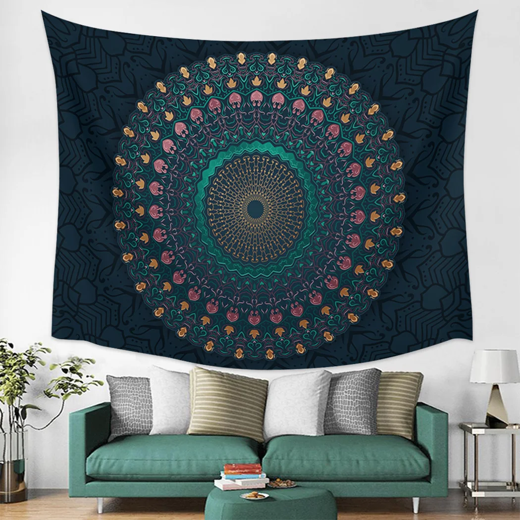 

Retro Abstract Pattern Circle Wall Tapestry Home Decoration Wall Hanging for Bedroom Living Room
