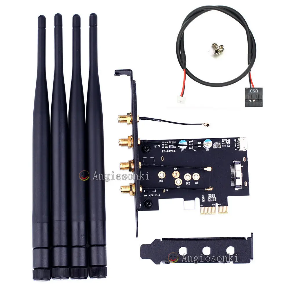 Bcm9360cd/BCM94331CD WIFI WLAN модуль к PCI e 1x 16x Настольный ПК адаптер|Сетевые карты| |