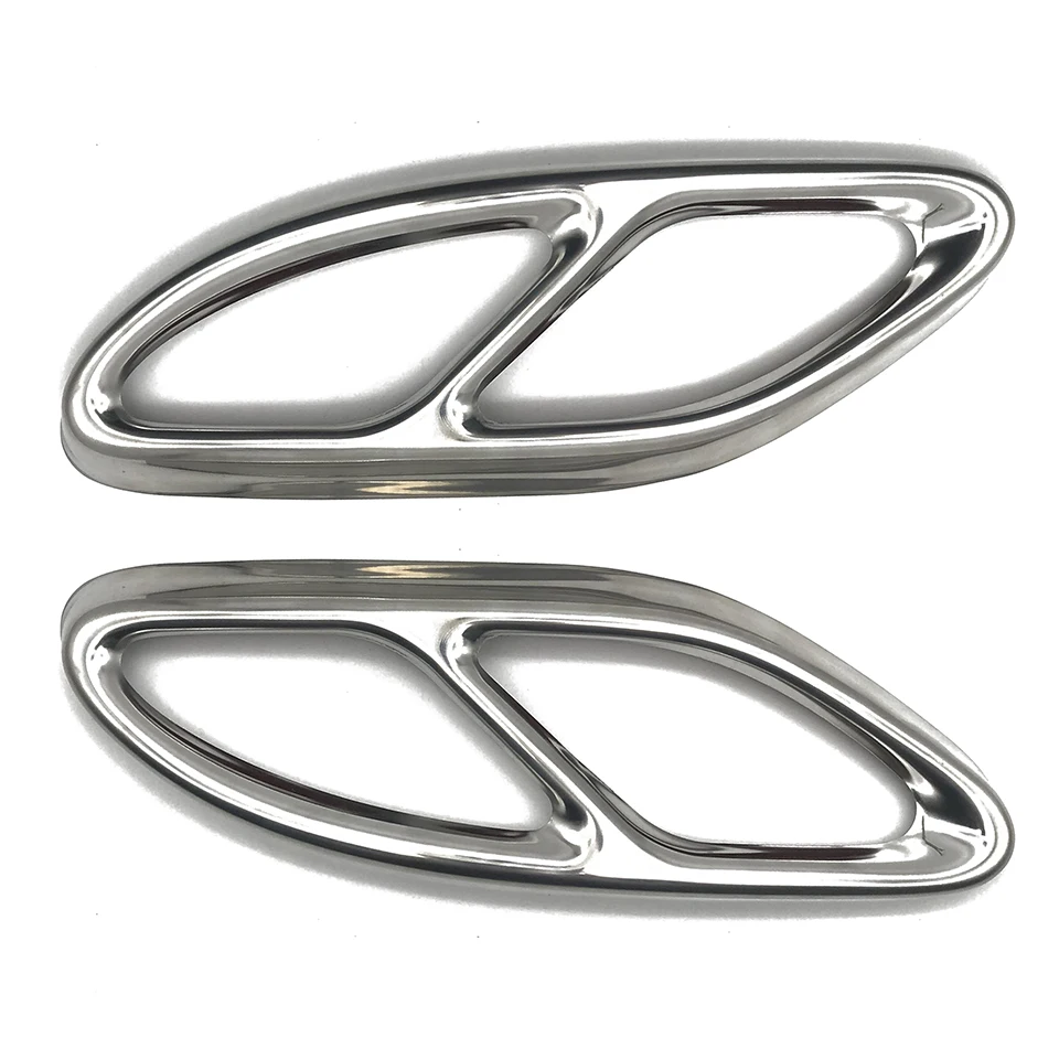 

Car Exhaust Pipe Tail Cover Trim For Mercedes Benz A B C E Class W176 W166 C292 W205 W212 W213 GLC Class X205