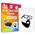 Бумага для сублимационной печати формата А4, 10 листов, чехол для телефона кружек, полиэфирная ткань для всех струйных принтеров