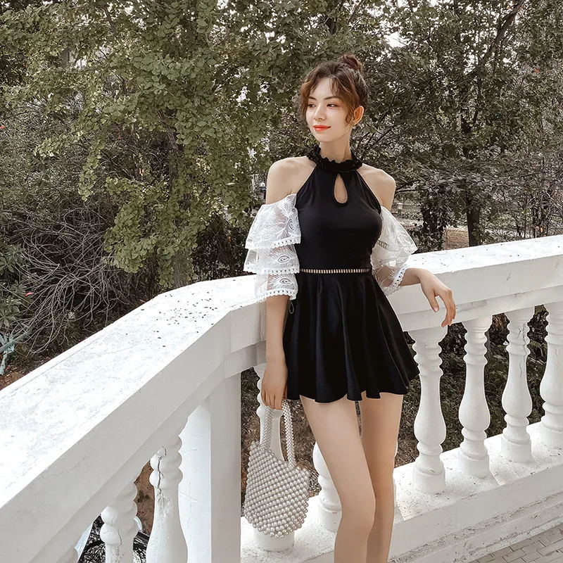 Цельный купальник с топом и защитой облегающие костюмы для живота женский