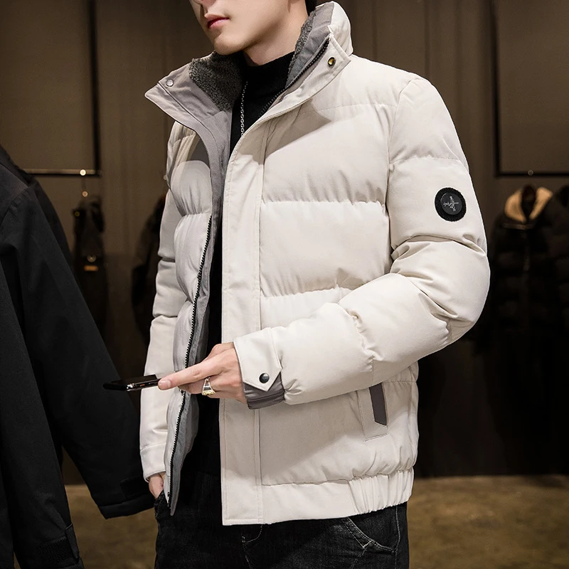 New Thickened Cotton Padded Jacket Men's Winter Korean Fashion Down Cotton Padded Jacket Warm Jacket