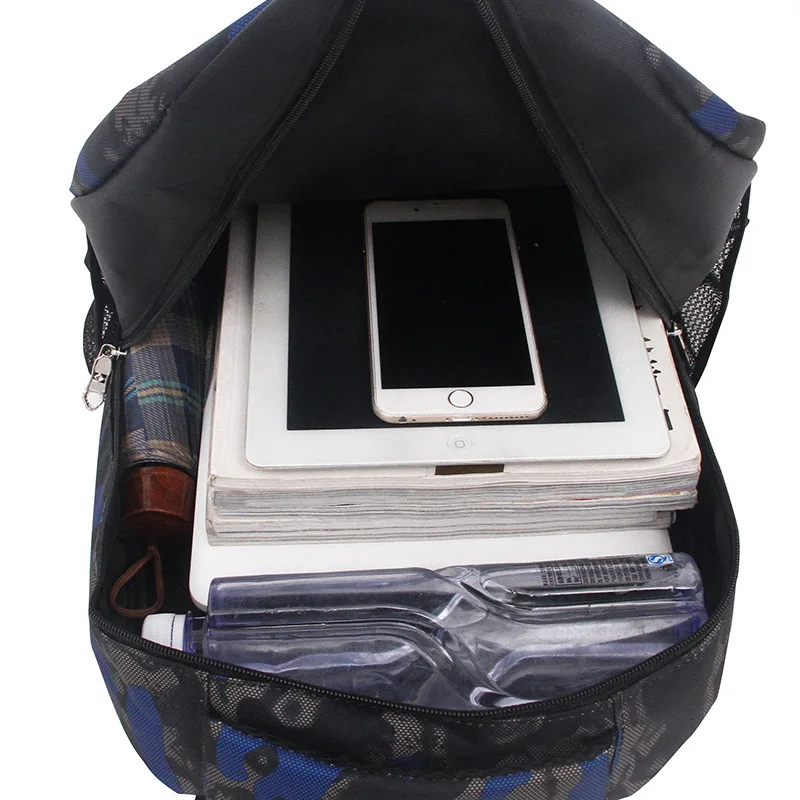 Fashion Camouflage Backpack Schoolbag Children School Bags for Teenagers Boys Girls Big Capacity Waterproof Satchel Kid Book Bag