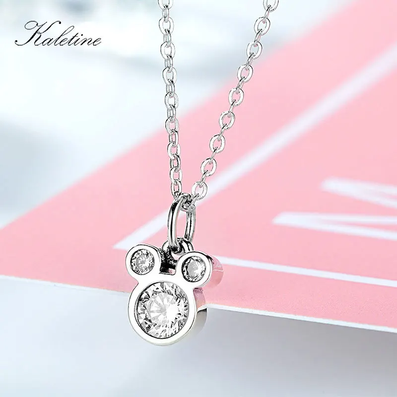 Женский ювелирный комплект из колье и серёг серебра 925 пробы