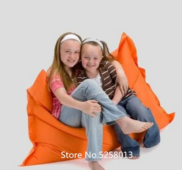 orange 4 футов Jaxx Pillowsak Jr. На открытом воздухе младшей мешок фасоли, дети погремушка диванную подушку-водонепроницаемый, пыленепроницаемый, Цвет водоотталкивающей пропиткой - Цвет: orange