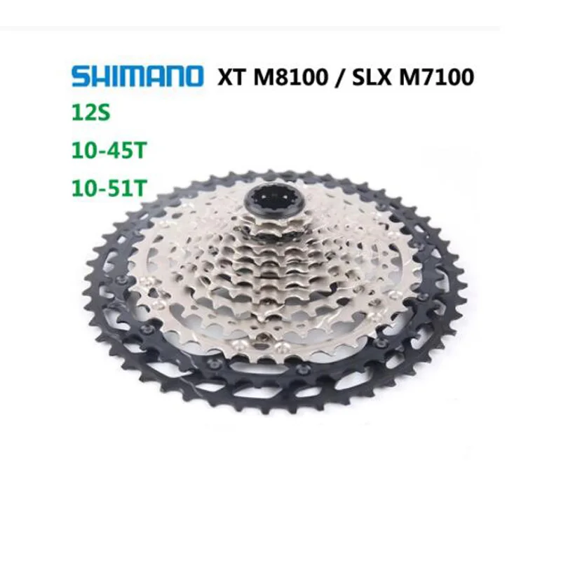 

Shimano 12 Speed Deore XT M8100/SLX M7100 M6100 12v Bicycle Freewheel Cassette 10-45T/10-51T Sprocket Mountain MTB Bike 12s