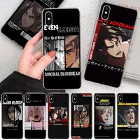 attack on titan phone case for iphone 11 12 13 pro max xr x xs mini 8 7 plus 6 6s se 5s soft fundas coque shell cover house cas