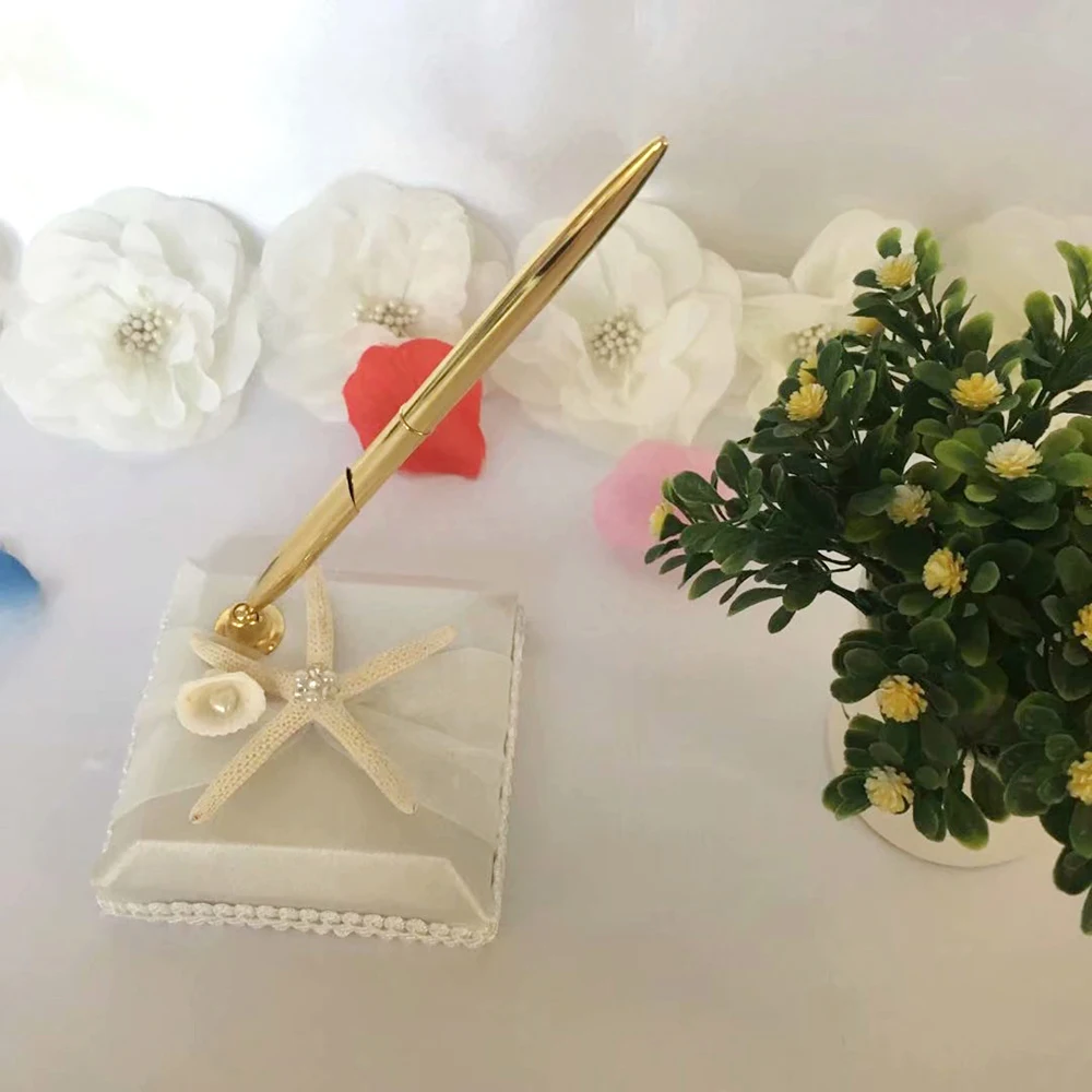 Набор ручек с перьями для подписей на свадьбу свадебные украшения