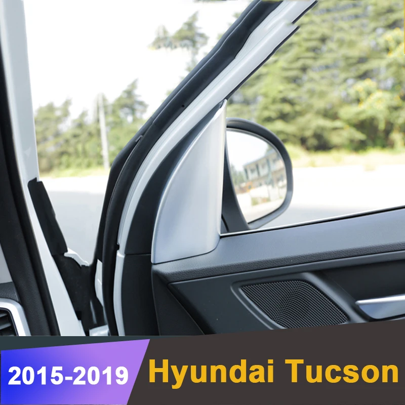 Для Hyundai Tucson 2015 2016 2017 2018 ABS хромированный автомобильный Стайлинг Передняя