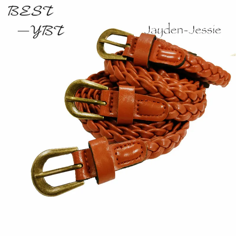 Плетеный пояс модели женский украшение тонкие дикие ремни Корейская версия