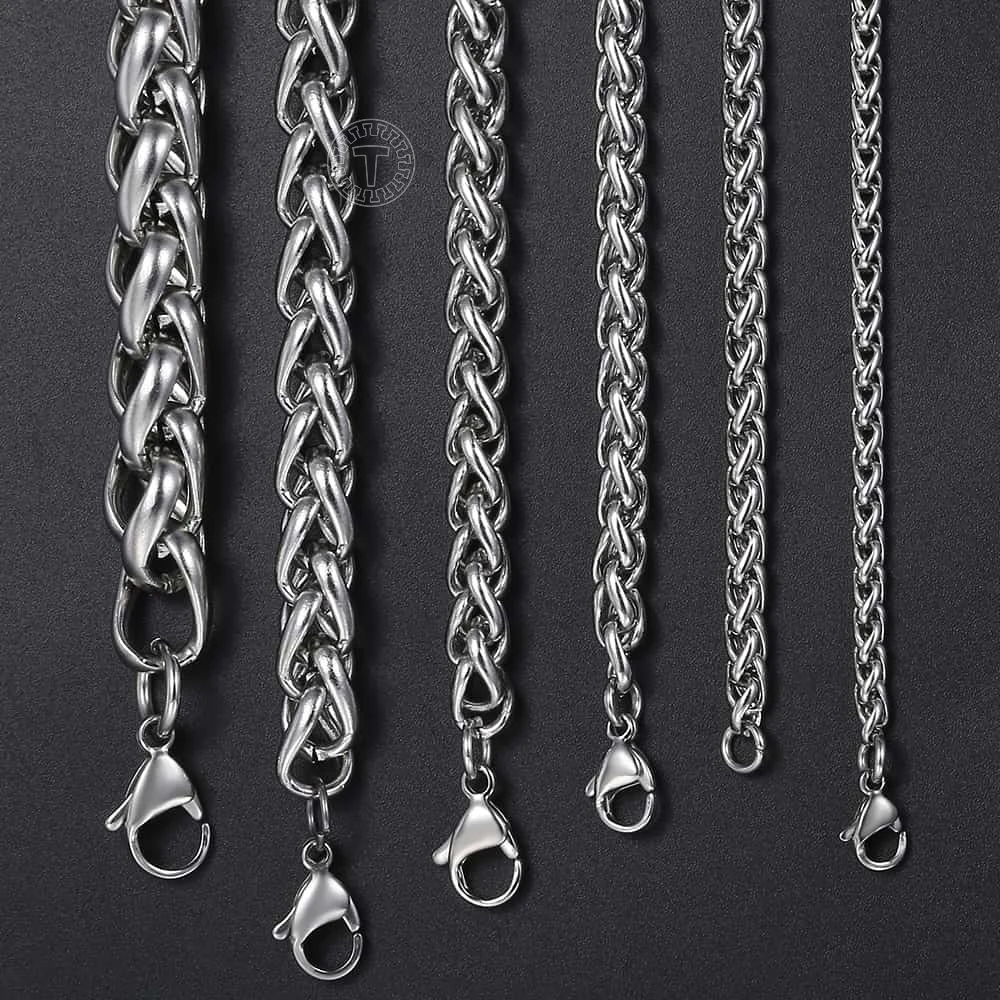 Ожерелье мужское из нержавеющей стали 3/4/5/6/8/10 мм|chain wholesale|men chainstainless steel necklace |