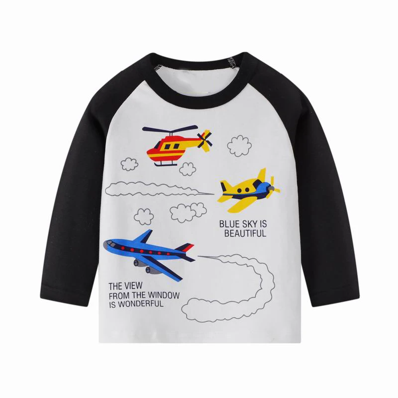 Детская футболка с длинным рукавом и рисунком экскаватора | Мать ребенок