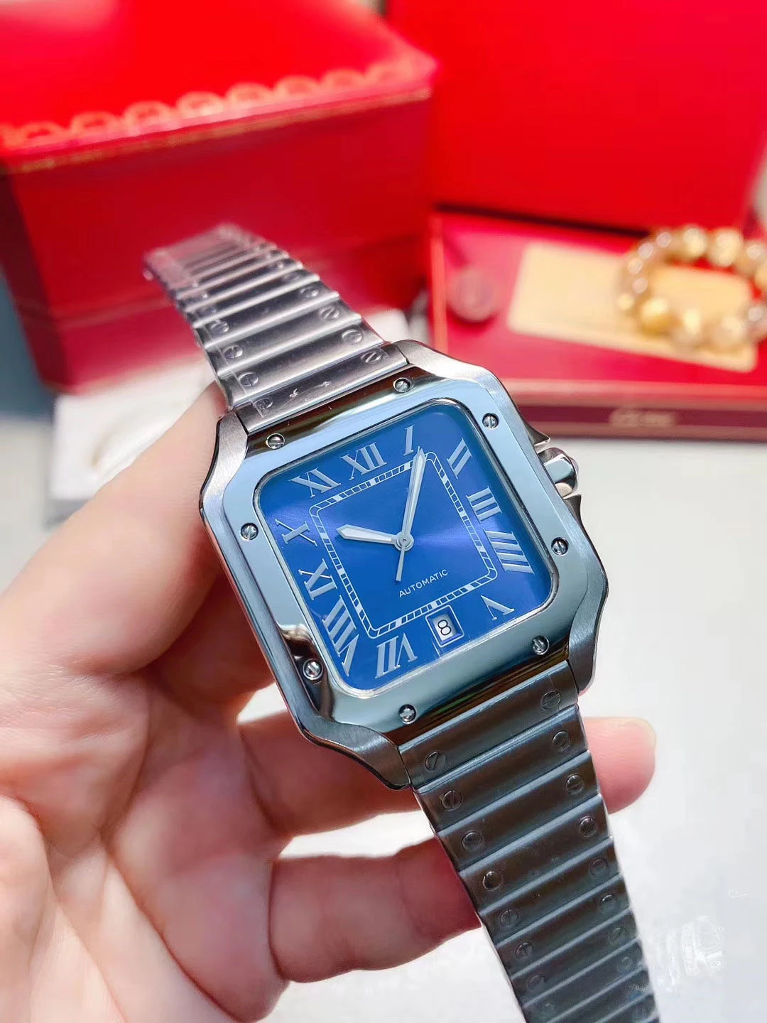 2020 Элитный бренд новый автоматические механические Для мужчин часы с сапфировым