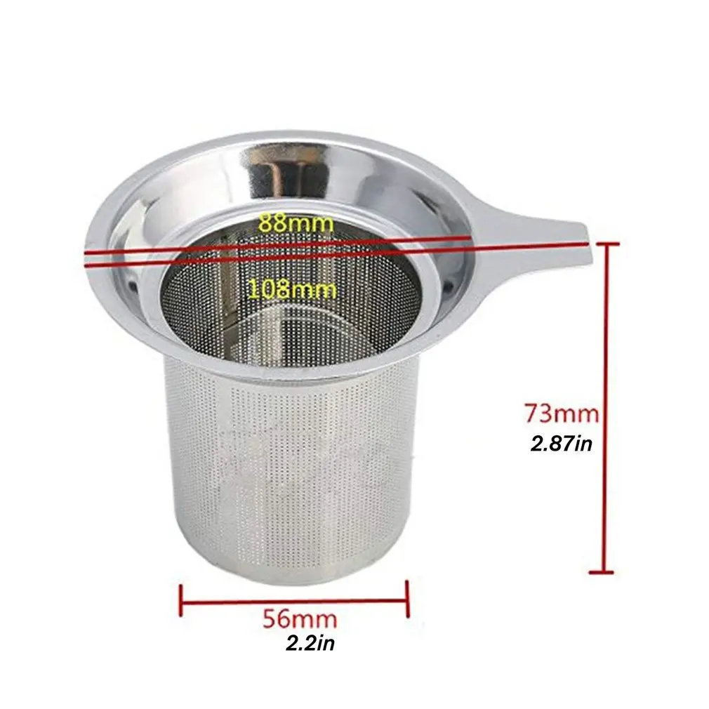 

Reusable Mesh Tea Infuser Stainless Steel Loose Tea Leaf Spice Filter Wire Tea Strainer Drinkware Kitchen Accessories Gadgets