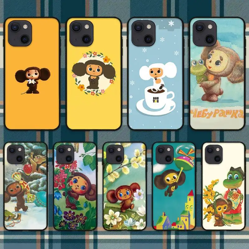 

Милый мультяшный чехол Zororong Чебурашка для телефона iPhone 11 12 Mini 13 Pro XS Max X 8 7 6s Plus 5 SE XR
