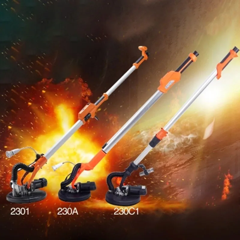 230 беспыльный самовсасывающий электрический шлифовальный станок для стен