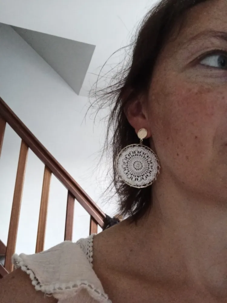 Золотые металлические круглые вязаные женские серьги круглая оправа из сплава