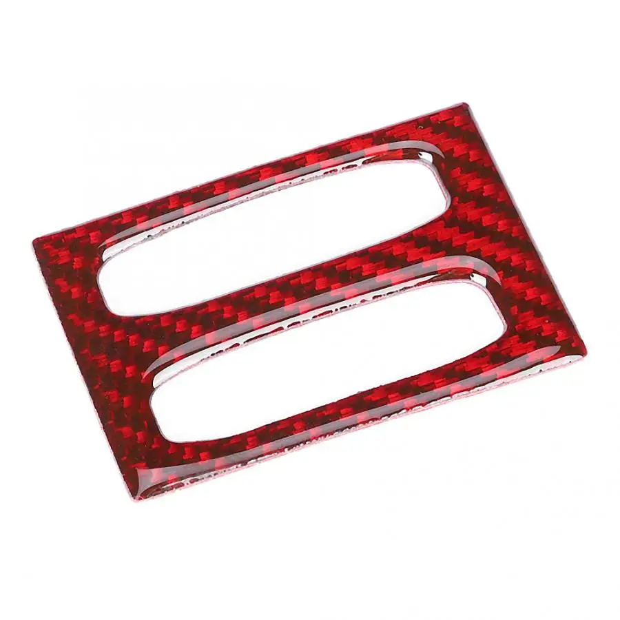 Наклейка на решетку вентиляции центральной консоли из углеродного волокна