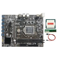 b250c mining motherboard with g3900 cpu1xddr4 8g 2666mhz ramswitch cable 12xpcie to usb3 0 card slot board for btc