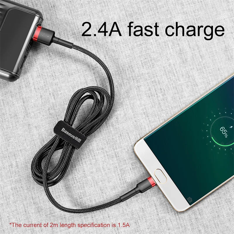 Baseus Micro USB кабель зарядное устройство для samsung Galaxy S7 S6 Быстрая зарядка мобильного телефона зарядное устройство Шнур для huawei Планшета USB кабель провод