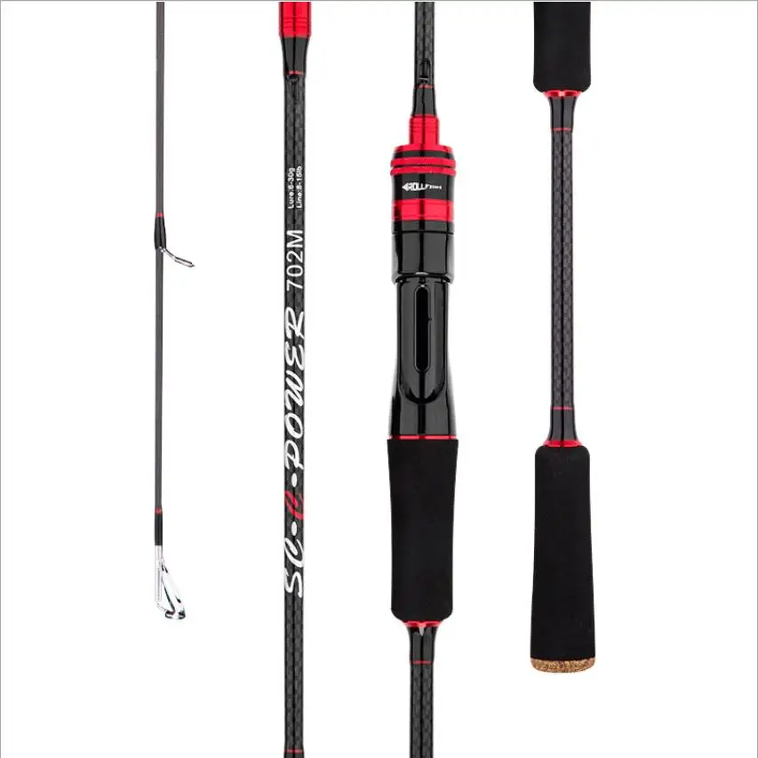 ZZ45 SEE POWER Short Section Portable 562M 602M L 4-15g M 6-30g MH 10-35g Spinning Lure Fishing Rod Carbonfiber 1.68m 1.8m | Спорт и