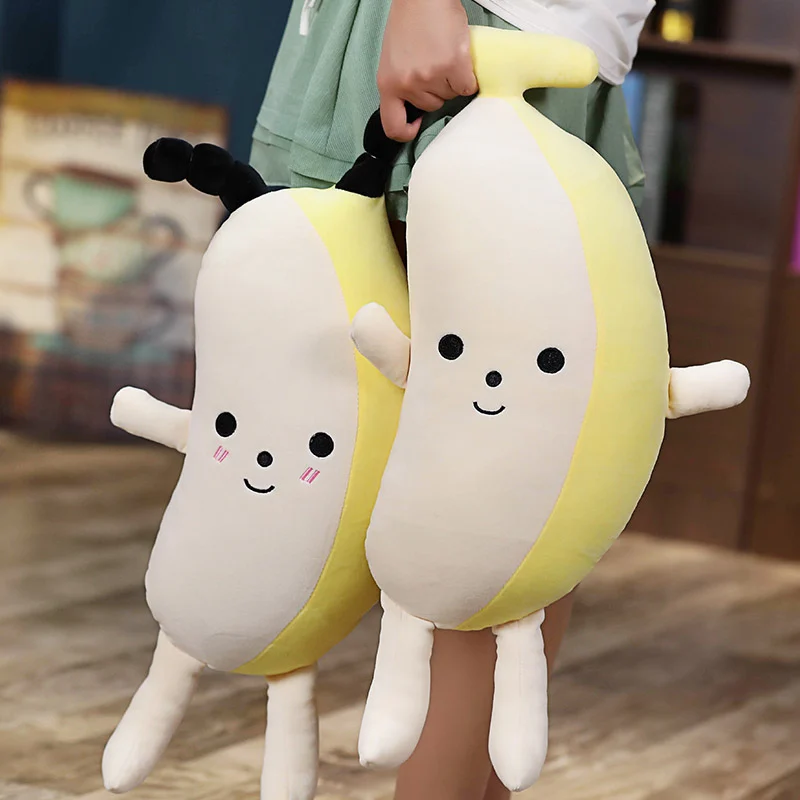 

Funny Naked Banana Creative Cartoon Plush Soft Pillow Sofa Cushion Baby Cute Doll Children Fruit Toys Children Gift