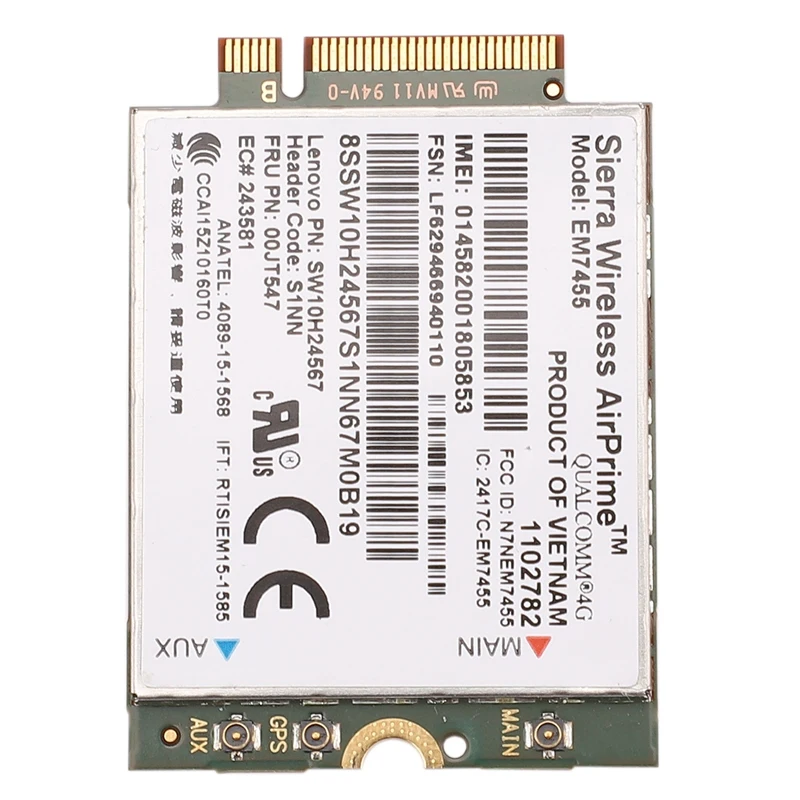 EM7455 4 аппарат не привязан к оператору сотовой связи модуль 00JT547 4G сим карту для