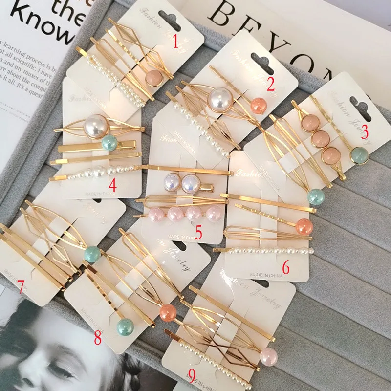 4 предмета в Корейском стиле модная обувь для женщин металлические заколки волос