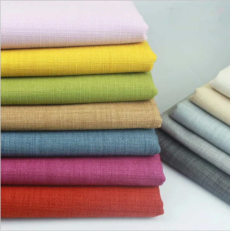 Плотный крепкий льняной Стиль Полиэстер Хлопок Ткань Ремесло Подушка стол диван