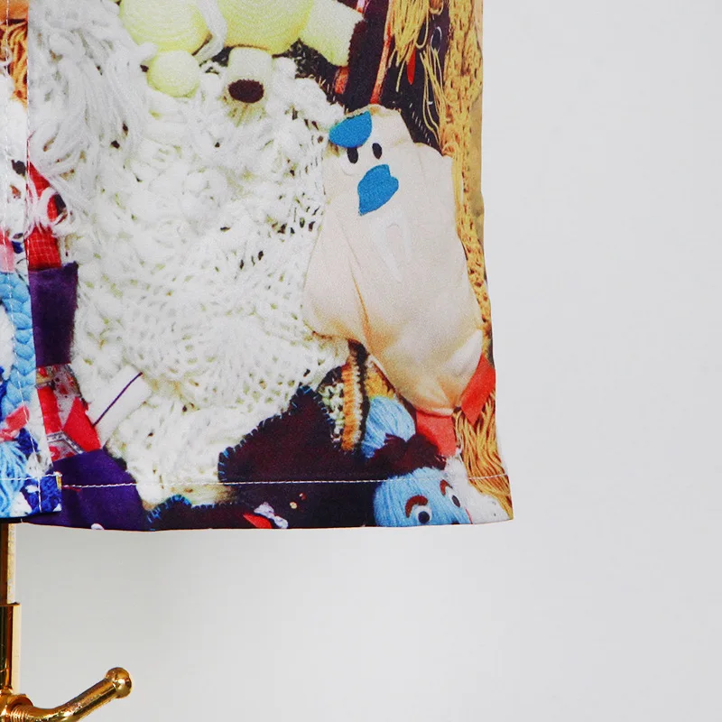 

SeeBeautiful Print Loose Strap Dress Sleveless Single Breasred Pocket High Waist Woman Summer 2021 New Fashion E911