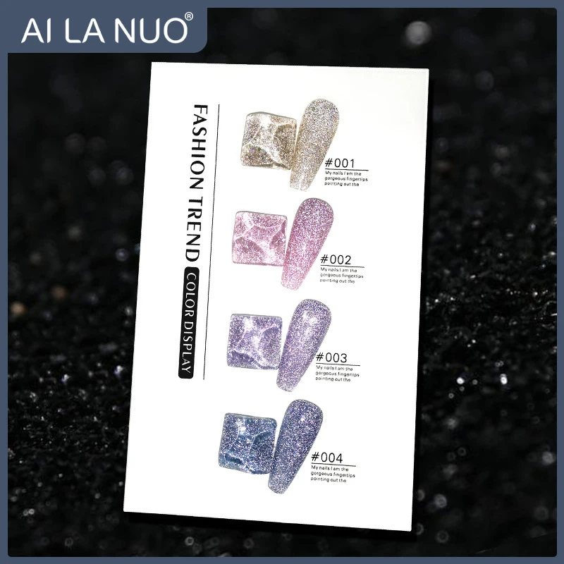 

1 Pcs 4 Colors Nail Art Glue Diamond Colorful Glitter Crystal Nail Polish Nail Shop Special Phototherapy Glue Nail Product