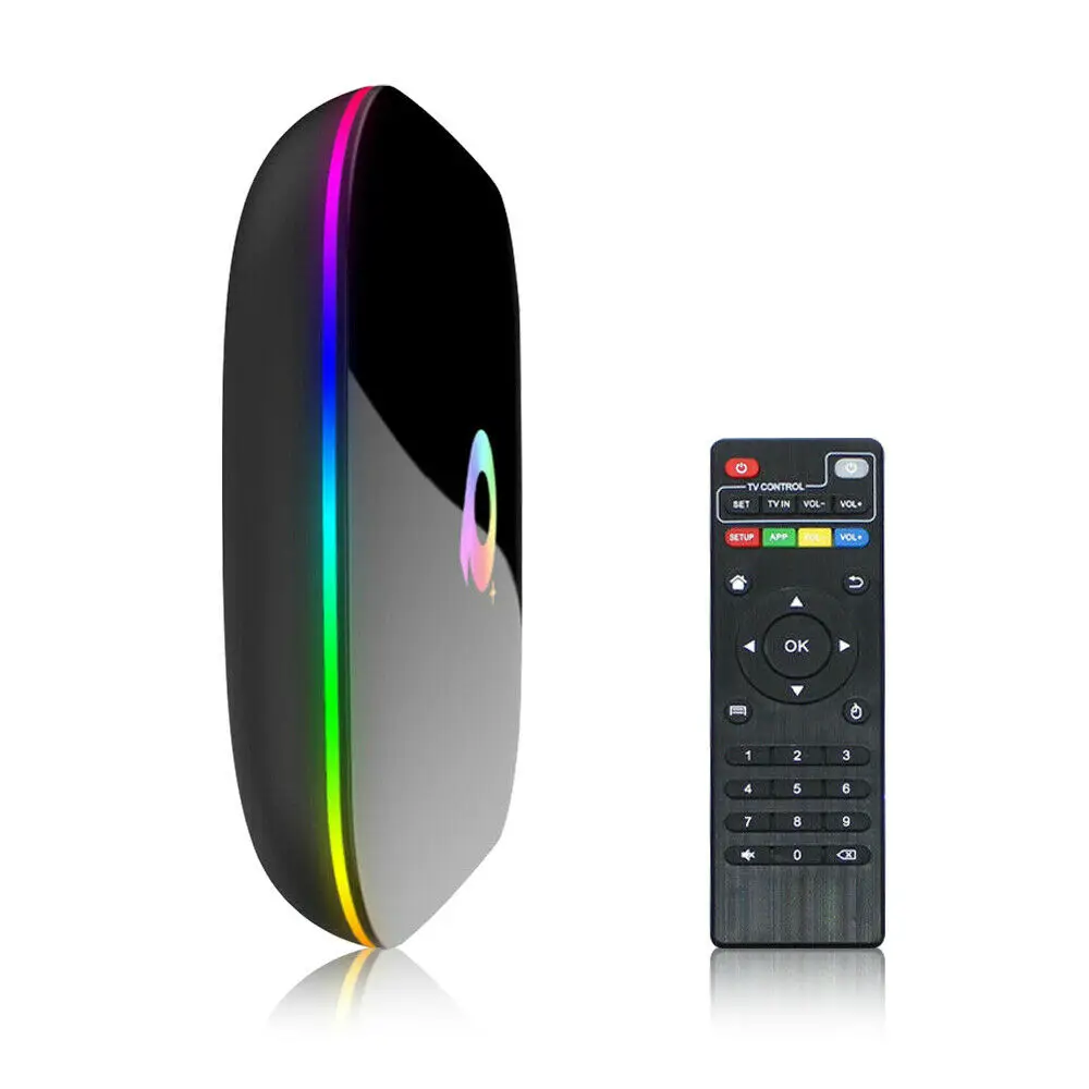 

Home Q Plus, smooth Android 9.0 TV box 4GB RAM 32GB ROM WiFi 2.4GHz H6 quad-core HDMI 2.0 support 6K 3D / H.265 Enjoy the vision