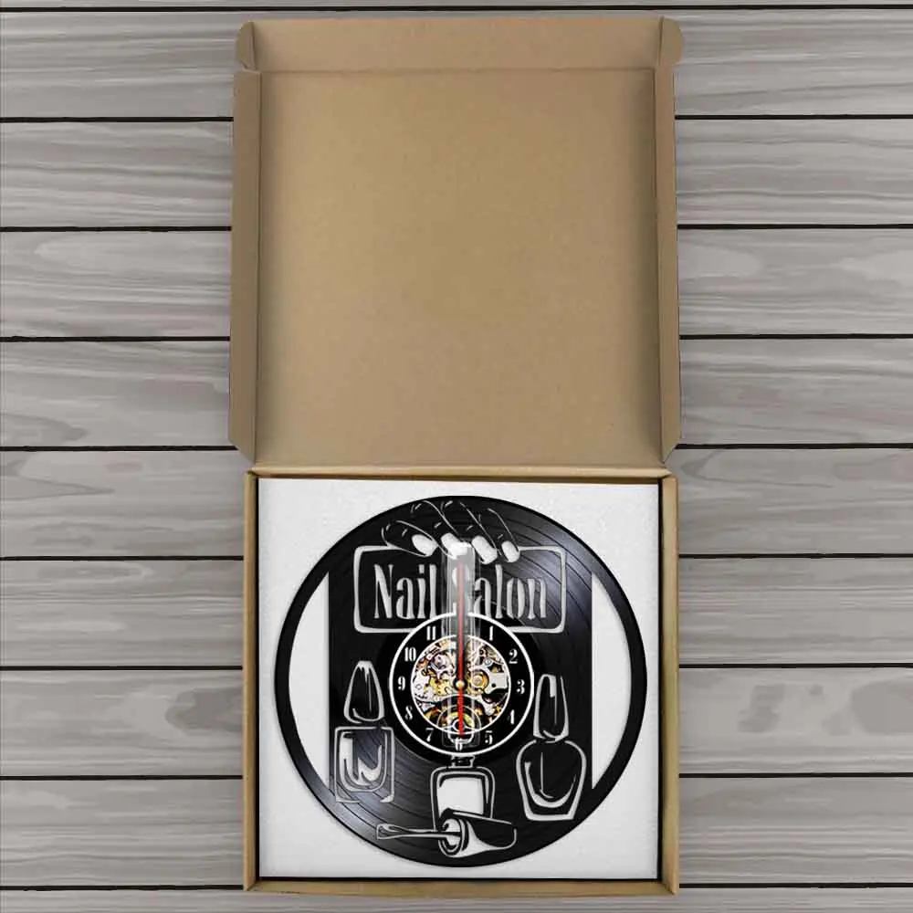Маникюрный салон современный дизайн настенные часы Модный маникюр маникюрный