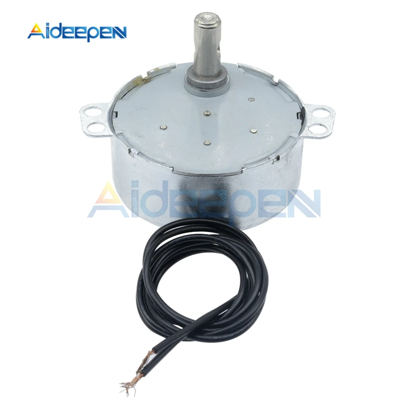 TYC-50 переменного тока 12V AC 220-240V 50/60 Гц 4 Вт синхронный двигатель 5-6 об/мин прочный высокий крутящий момент с заглушкой по часовой стрелке против часовой стрелки