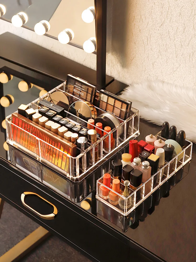 Акриловый Органайзер для косметики Коробка Для Хранения Крема CC органайзер