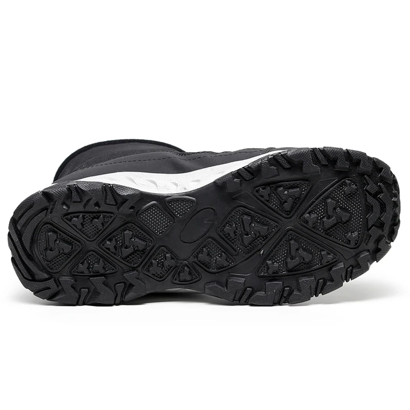 Зимние ботинки мужские водонепроницаемые с мехом зимняя обувь Нескользящие на