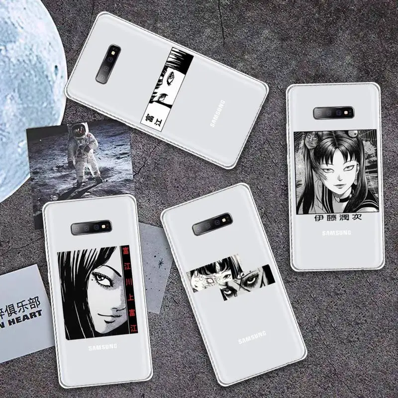 

Junji Ito Japanese Manga Horror Phone Case Transparent For Samsung Galaxy A S 7 8 11 21 50 30 81 51 90 5G 20 E Ultra M60S