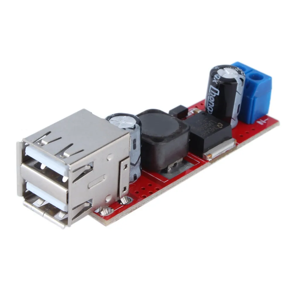 С источником питания от постоянного тока 6 V 40 до 5V 3A двойной USB зарядка DC