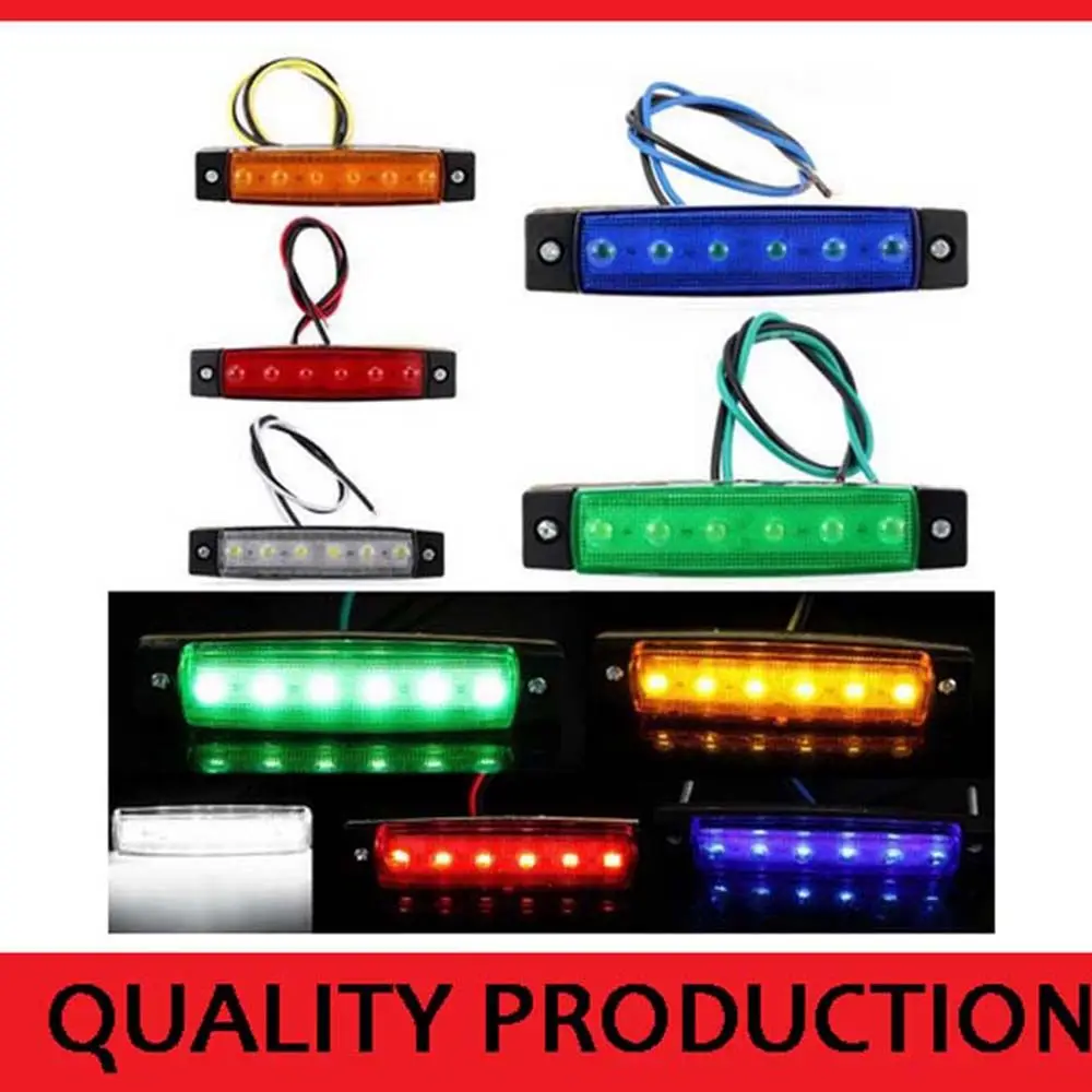6Pcs Pod LED Lights, Waterproof Underglow Neon Lights, Led Under Glow Lights, Car Decoration Lights, 24V