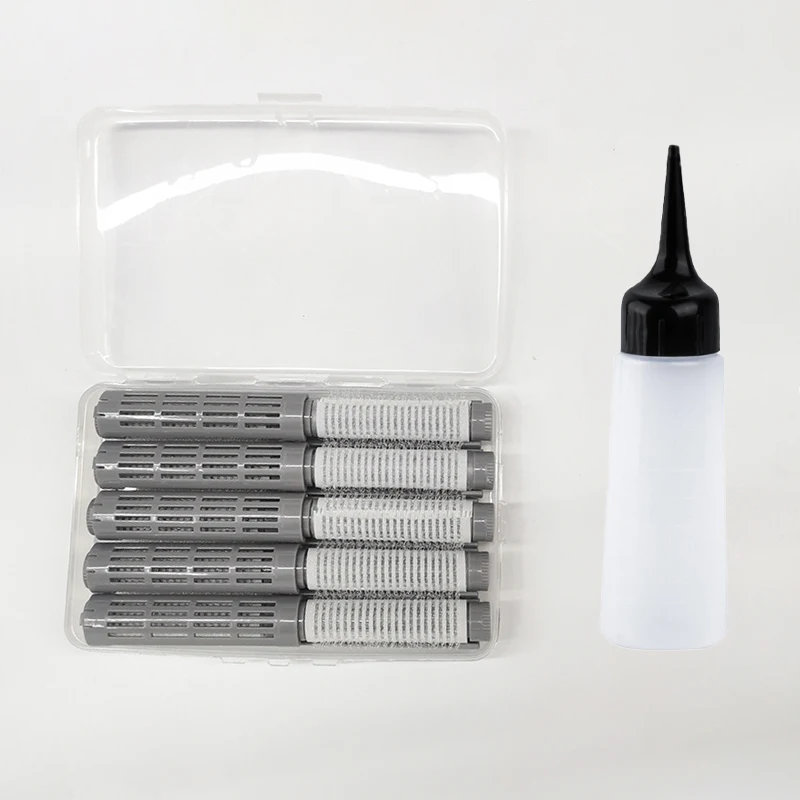 Набор роликов и бутылочек для волос складная ручка завивки Morgan пушистые бигуди