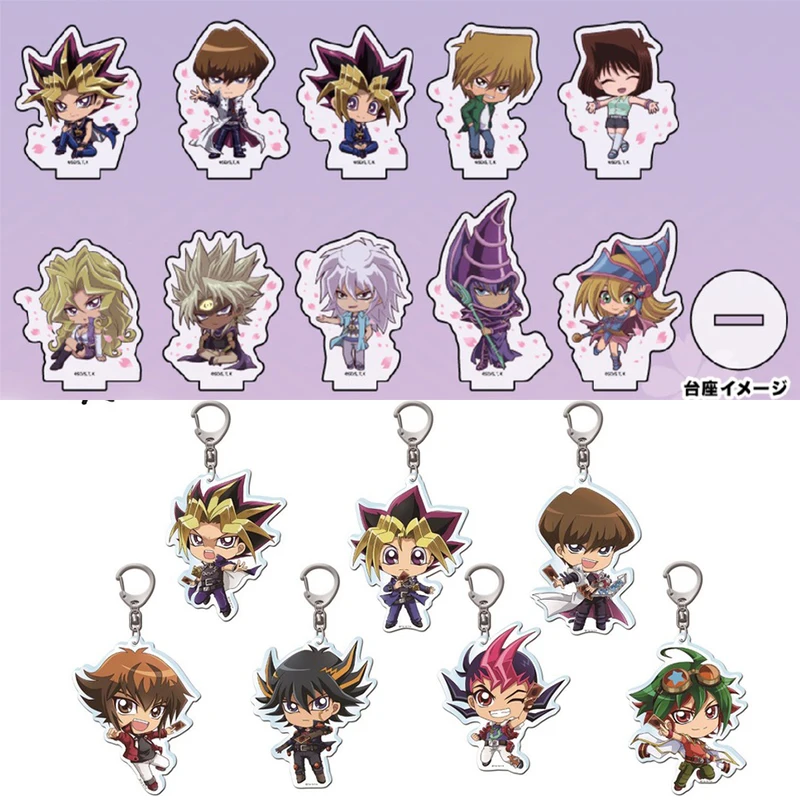 

Аниме Yu-Gi-Oh ATEM Mutou Yuugi мультфильм акриловая маленькая фигурка стенд модель пластина дисплей настольная игрушка кулон брелок косплей подарок