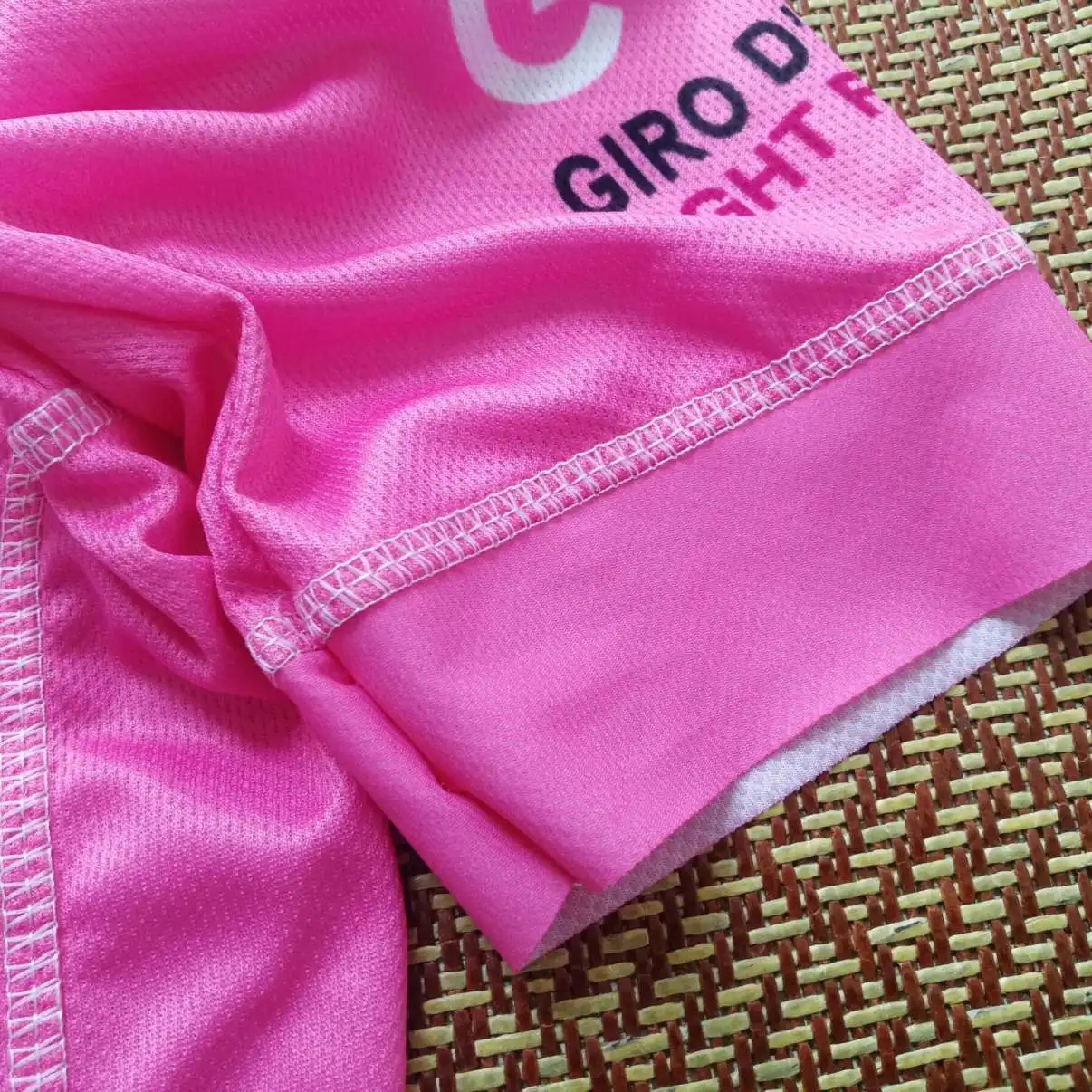 Команда Sunweb розовая велосипедная Джерси Италия турнир Чемпионат Лазерная Резка