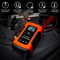 universal 6a 12v intelligent smart motorcycle car battery pulse chargers repair type lead acid storage chargers battery auto atv