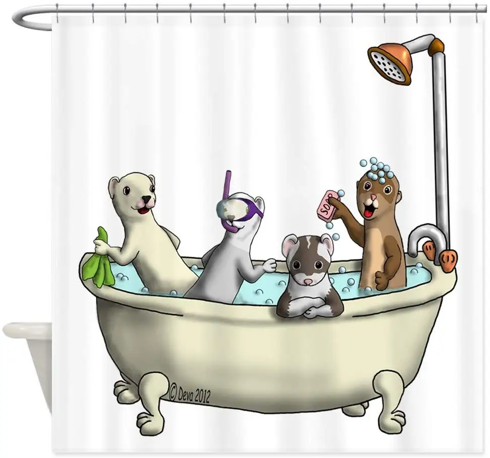 Декоративная тканевая душевая занавеска для ванной|Шторы душа| |