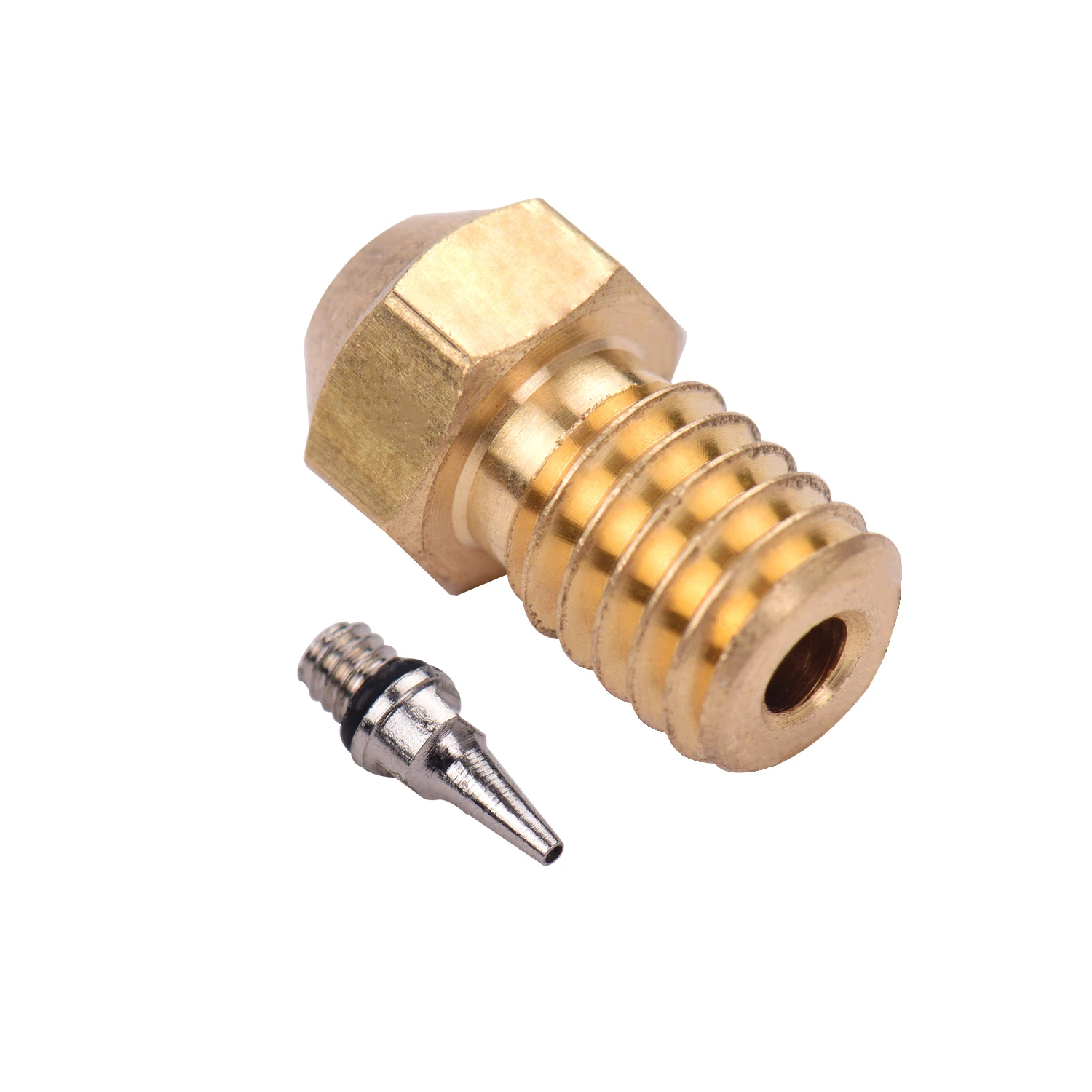 Детали для 3D принтера M6 Резьбовая латунная насадка адаптер наконечник 0 2 мм/0 3 4 5