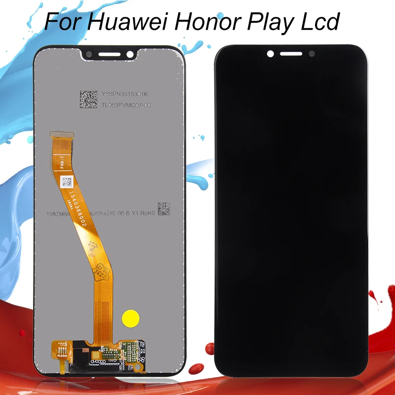 Catteny для huawei Honor Play ЖК дисплей с кодирующий преобразователь сенсорного экрана в