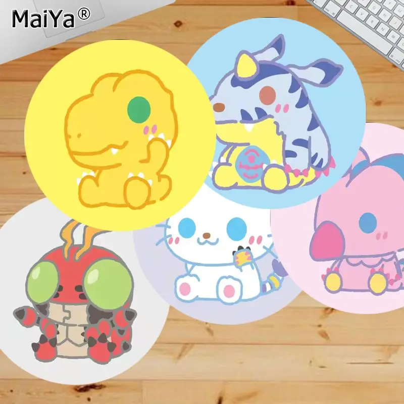 

MaiYa My Favorite Anime Digimon Durable Rubber Mouse Mat Pad gaming Mousepad Rug For PC Laptop Notebook
