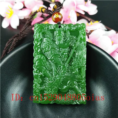 Natural Green Chinese Jade Dragon Warrior Pendant Necklace Fashion Accessories Charm Jewelry Carved Pixiu Amulet Gifts for Women | Украшения