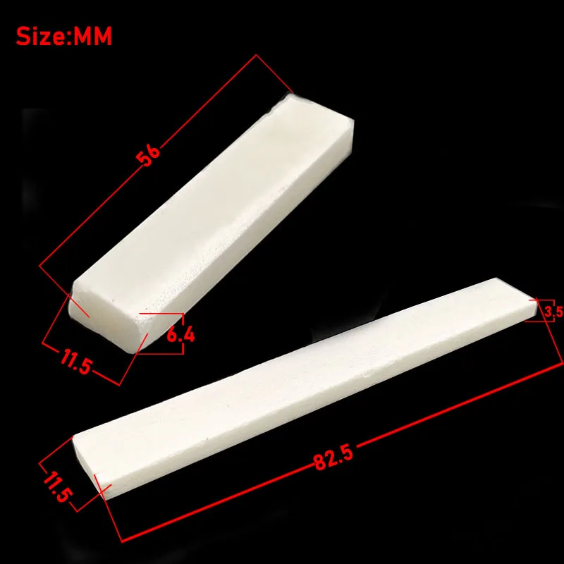 2 stücke reine knochen blank brücke nut sattel für akustische gitarre klassische gitarre ukulele elektrische guitarra zubehör free